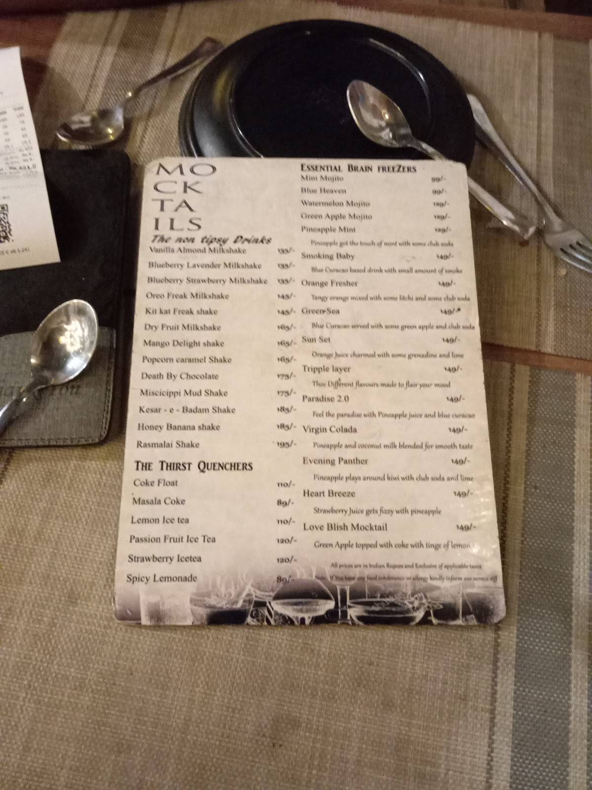 Kathi Junction Angul menu