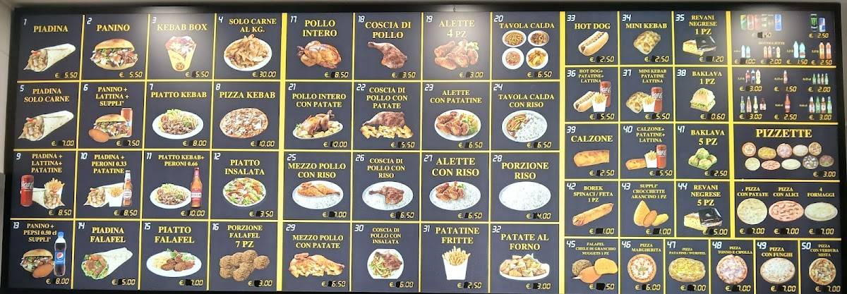 Menu di Kebabbaro 