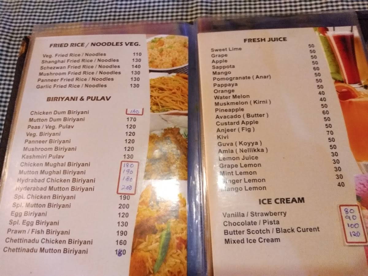 Kerala Kitchen menu