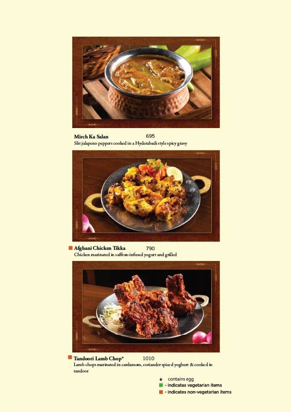 Khyber menu