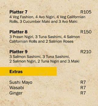 Menu de The Kingfisher Seafood Restaurant