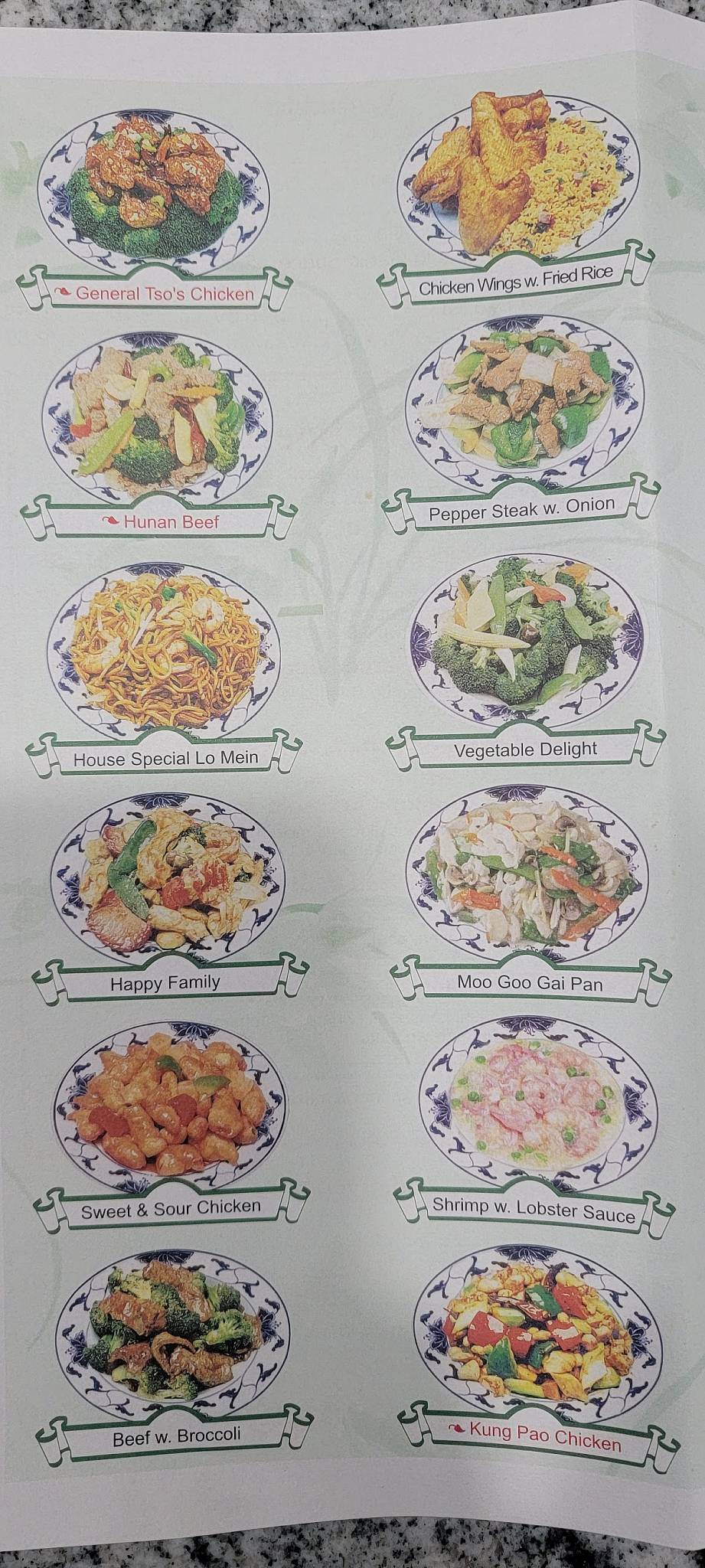 Menu at Kin's Kitchen restaurant, Hendersonville