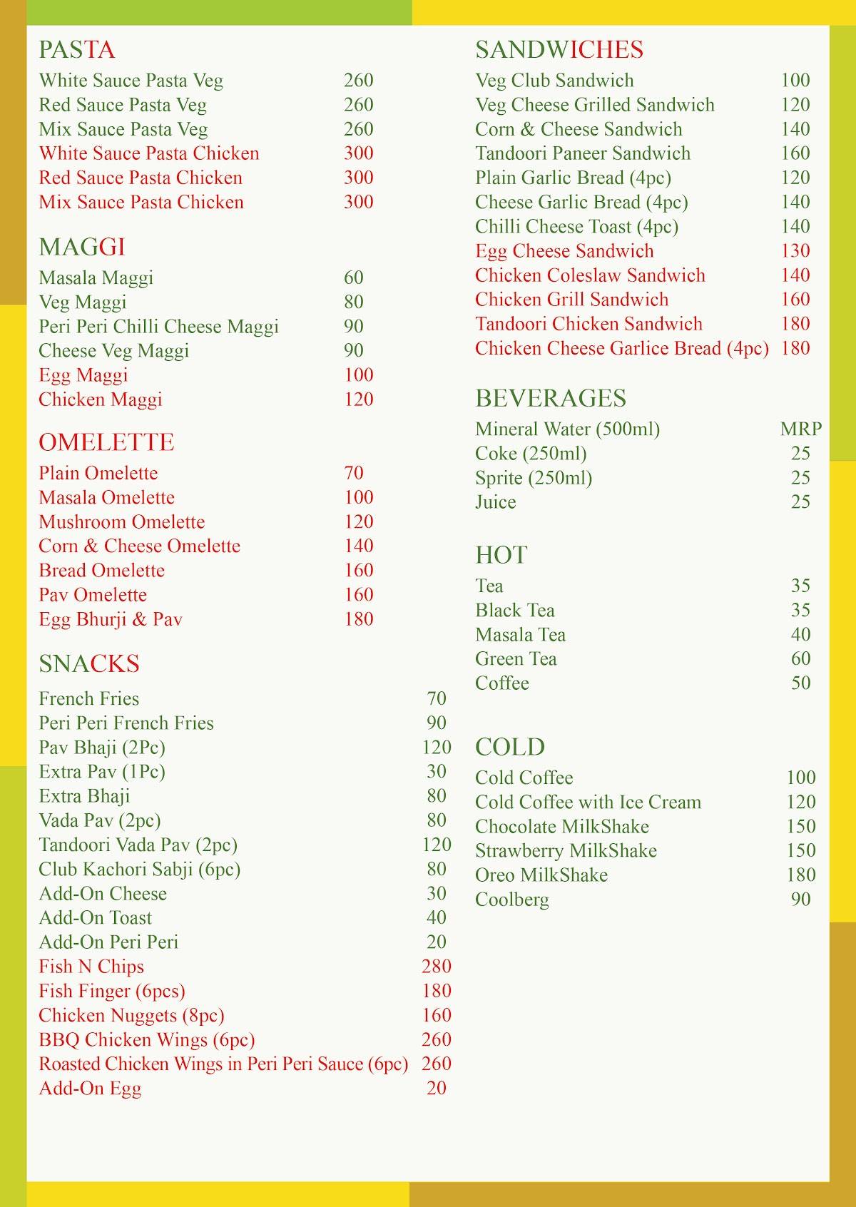 Kitchen Culture menu