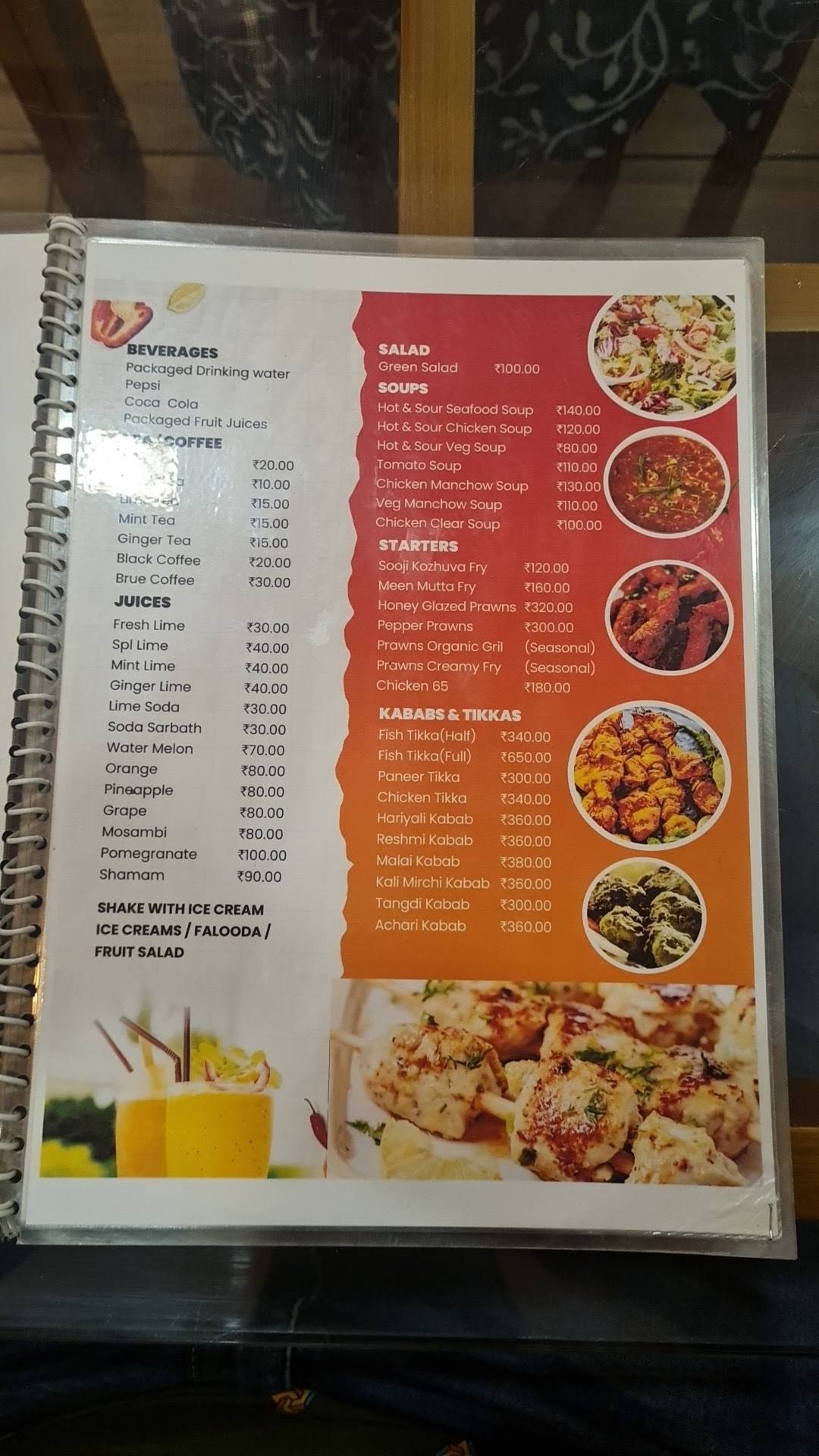 Darbar Seafood Restaurant Kakkanad menu