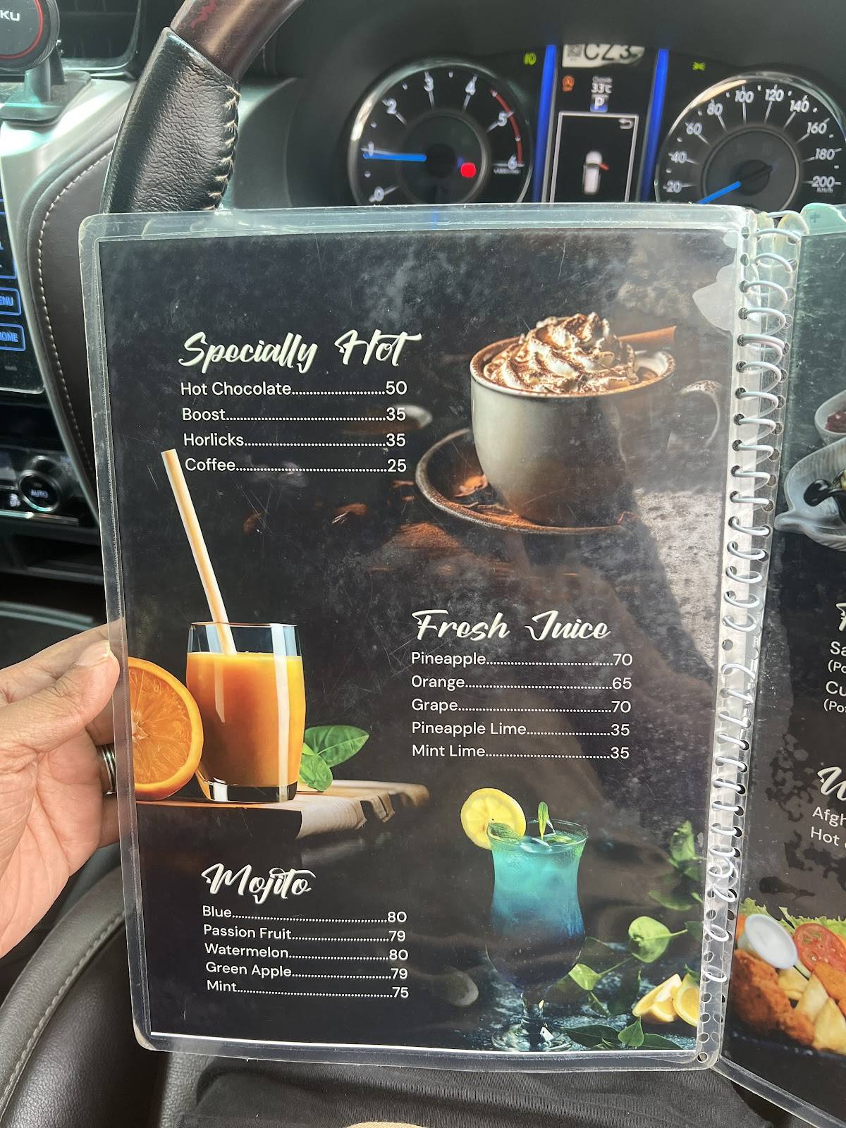 Tea Talk Koduvally menu