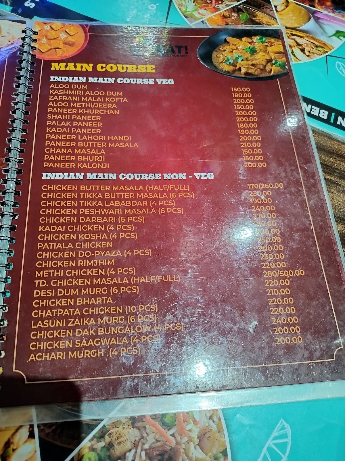 Let's EAT menu