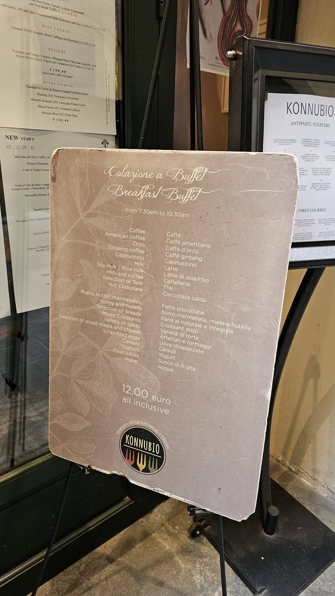 Menu di Konnubio 