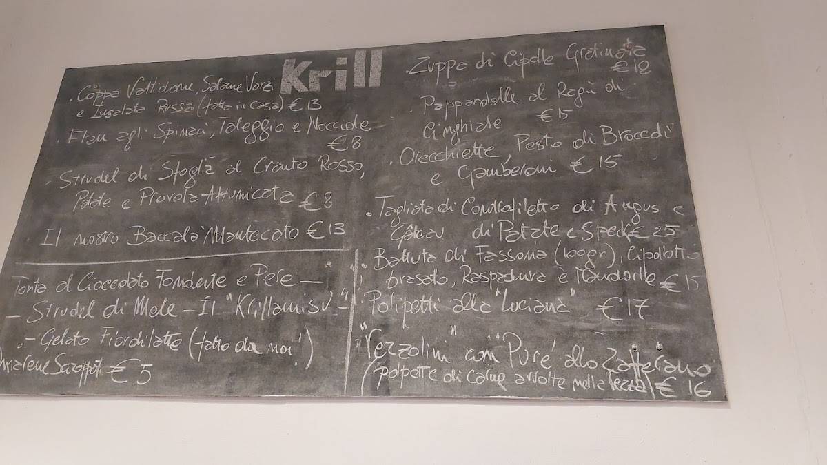 Menu di Krill 