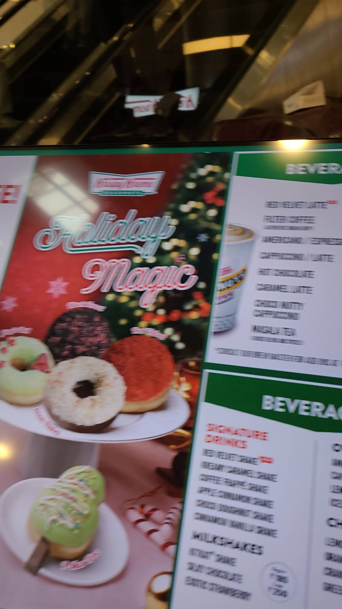 Krispy Kreme Doughnuts & Coffee menu