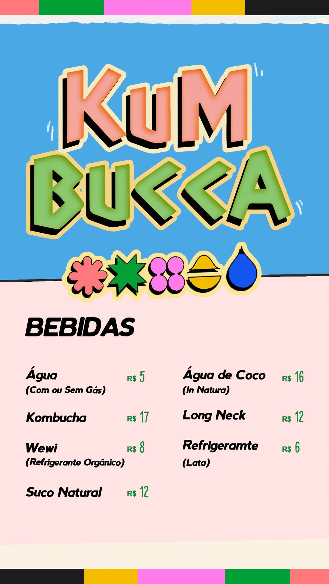 Kumbucca Poke cardápio