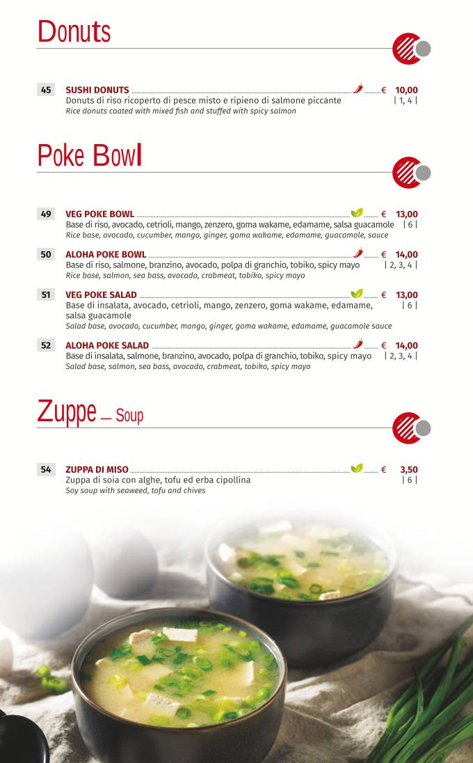 Menu di Kyo fusion 