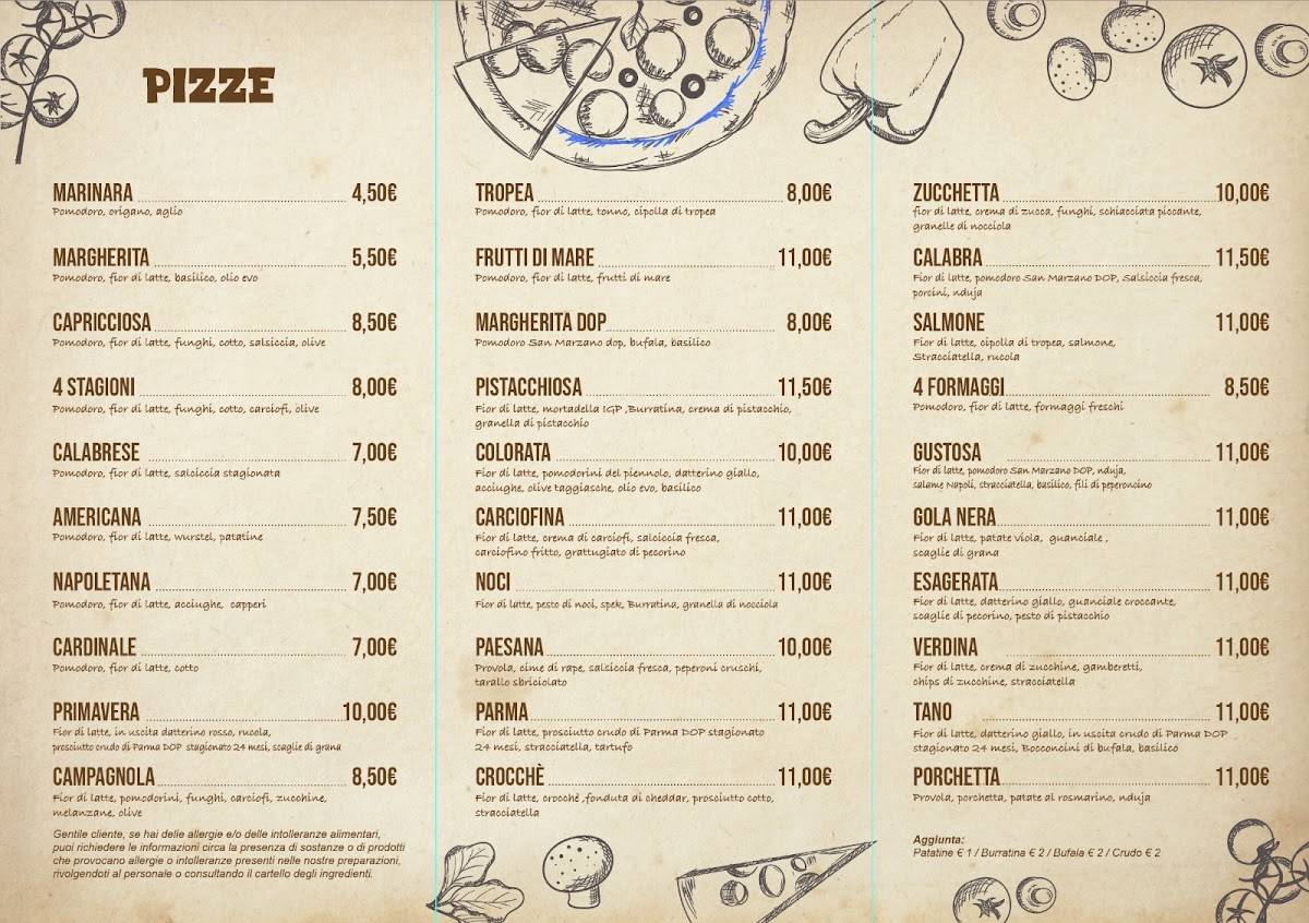 Menu di L’ARTISTA DELLA PIZZA 
