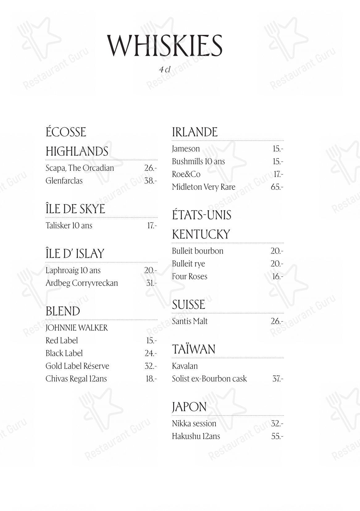 菜单 per L'Accademia ristorante