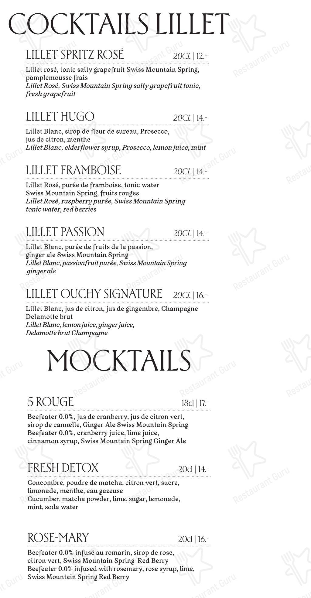 Menu di L'Accademia - 菜单