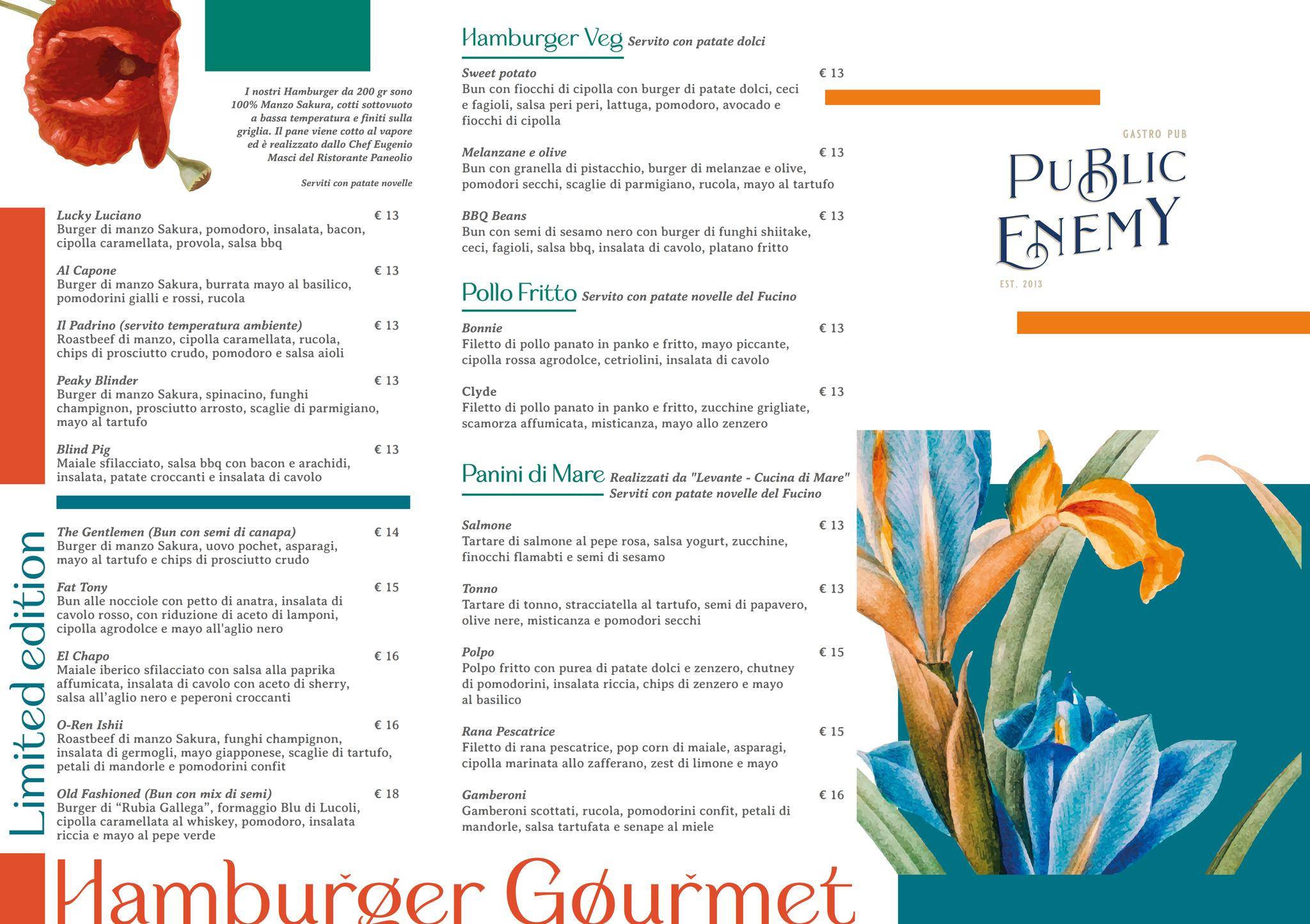 Menu di Public Enemy - Gastro Pub 