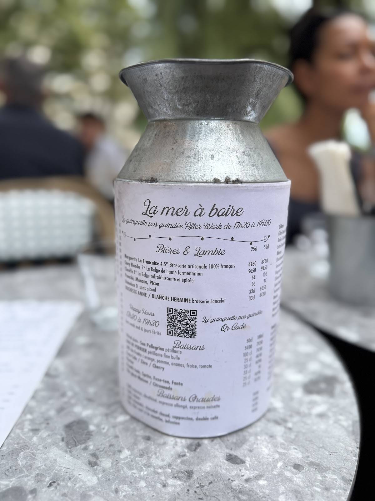Menu de L'Entre mer - Restaurant Rueil Malmaison