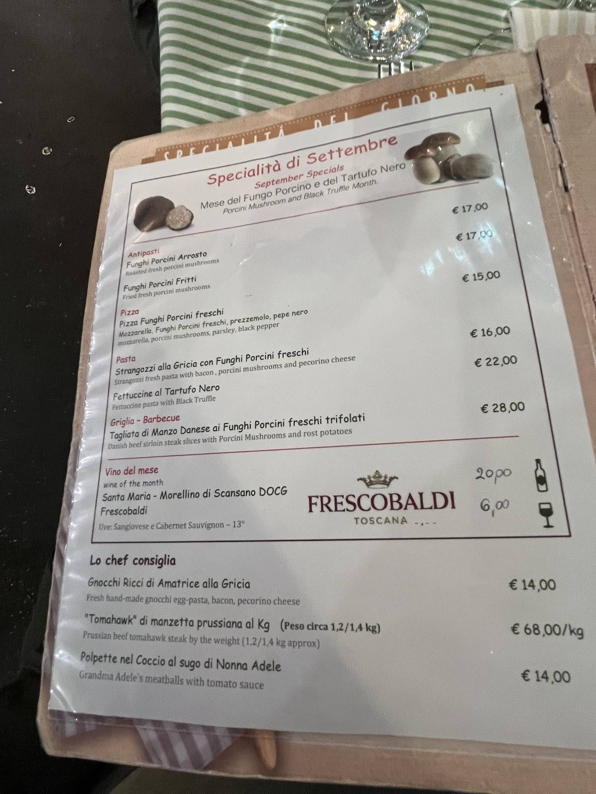 Menu di L'Isola della Pizza 
