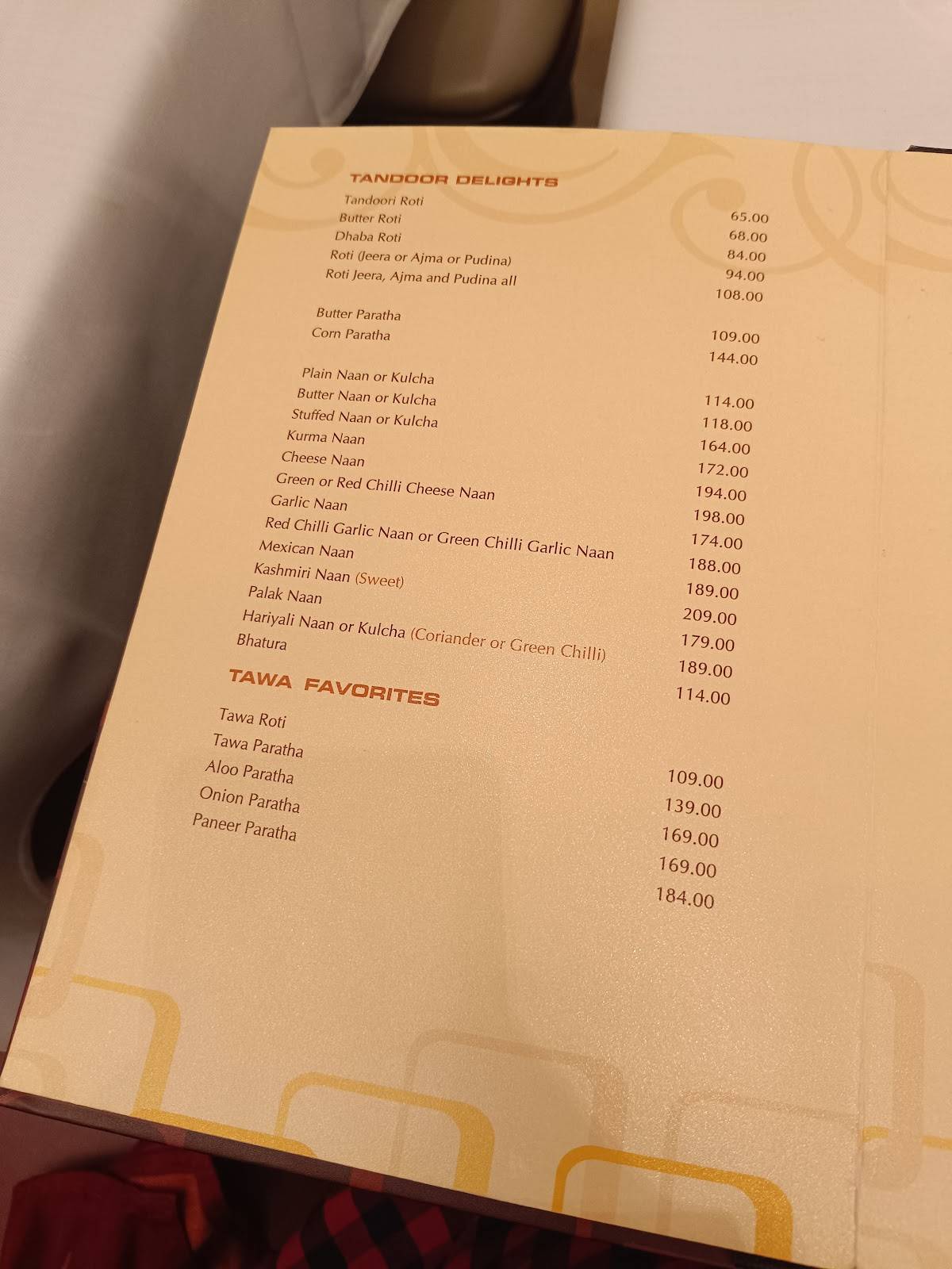 LORDS BANQUET RESTAURANT menu