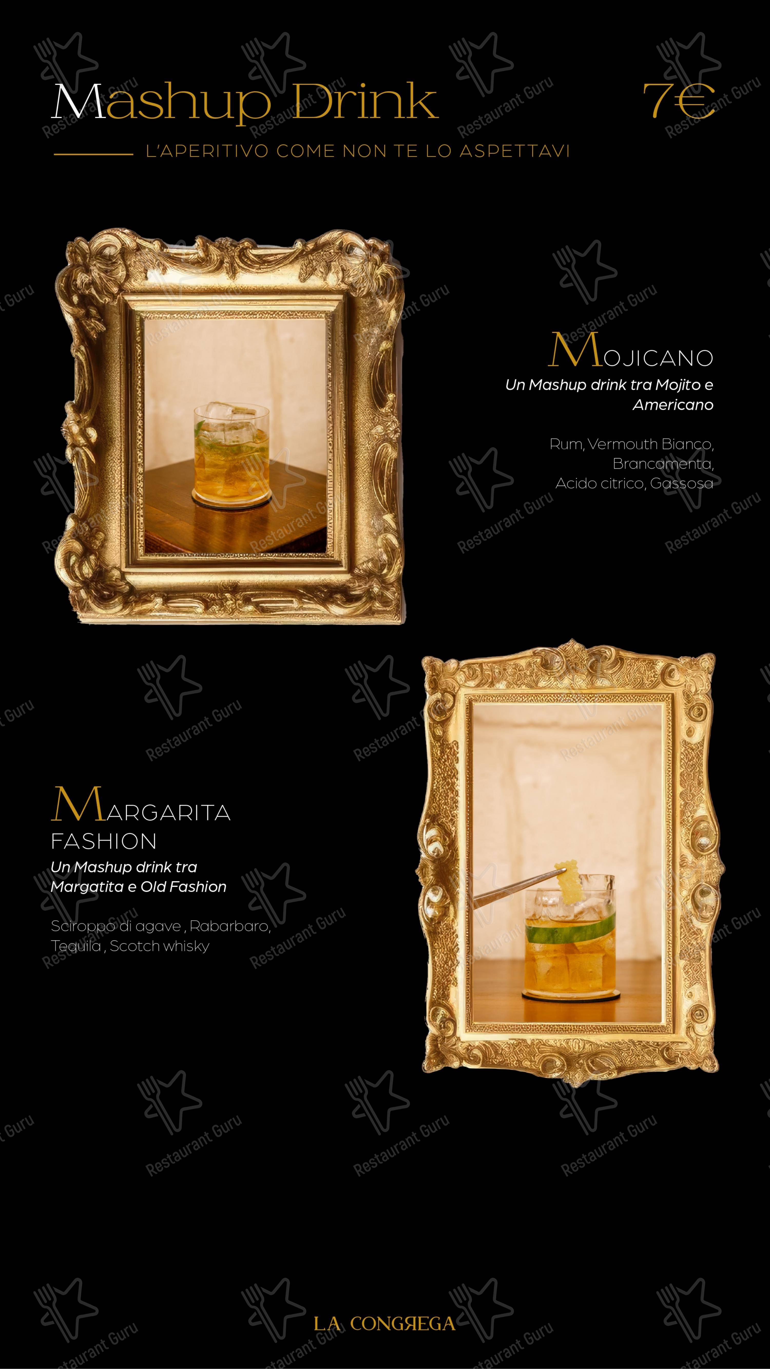 Menu di La Congrega - Menu bar