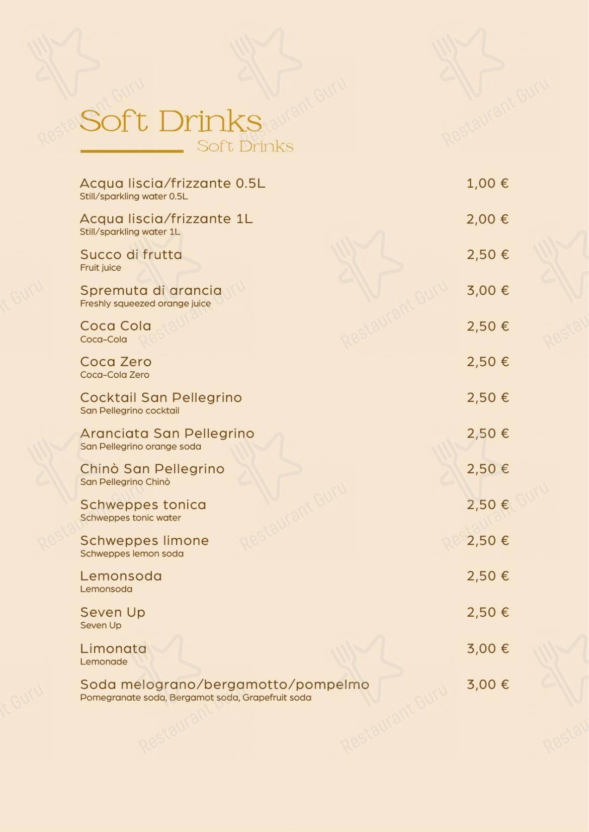 菜单 per La Congrega