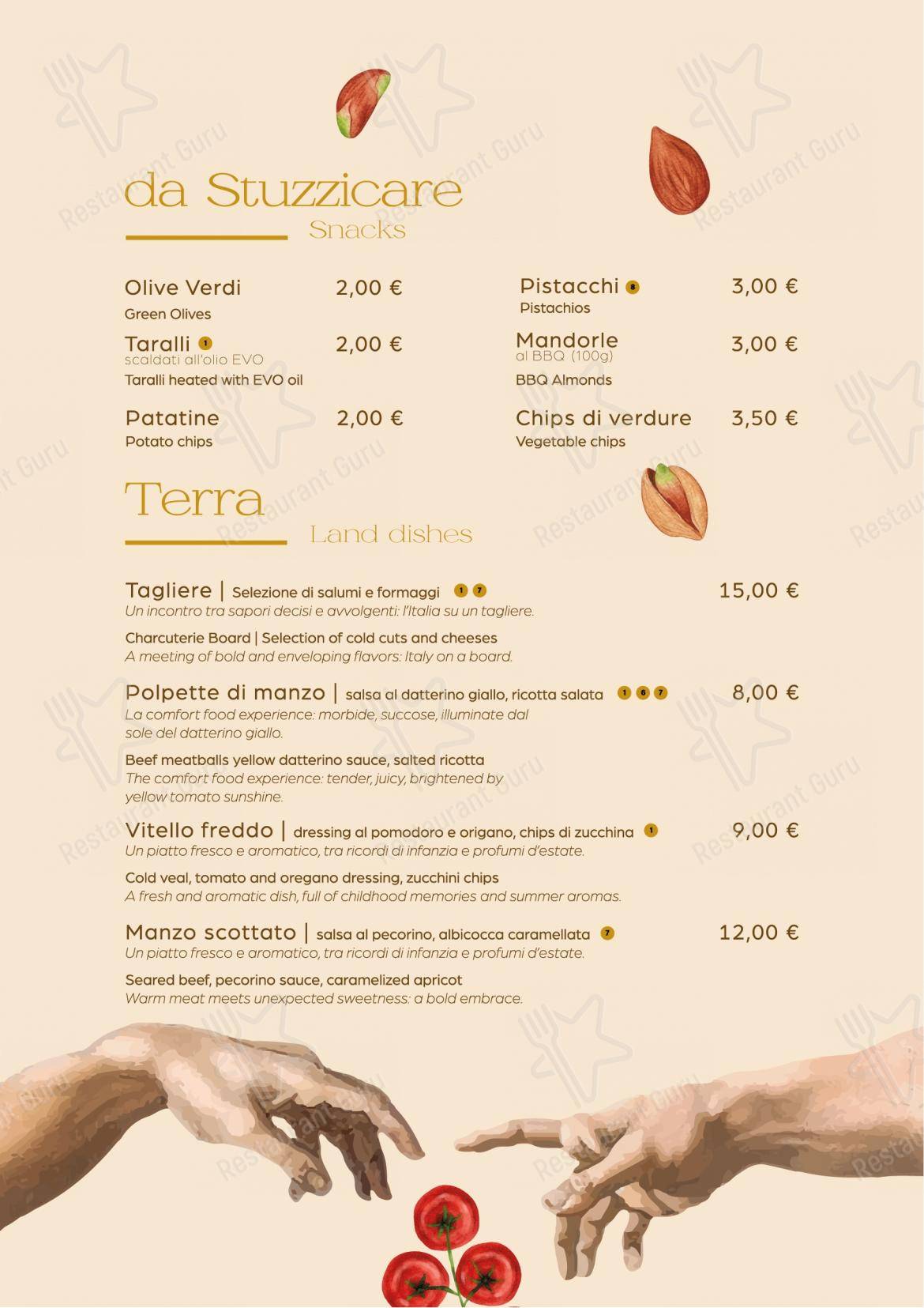 Menu per La Congrega