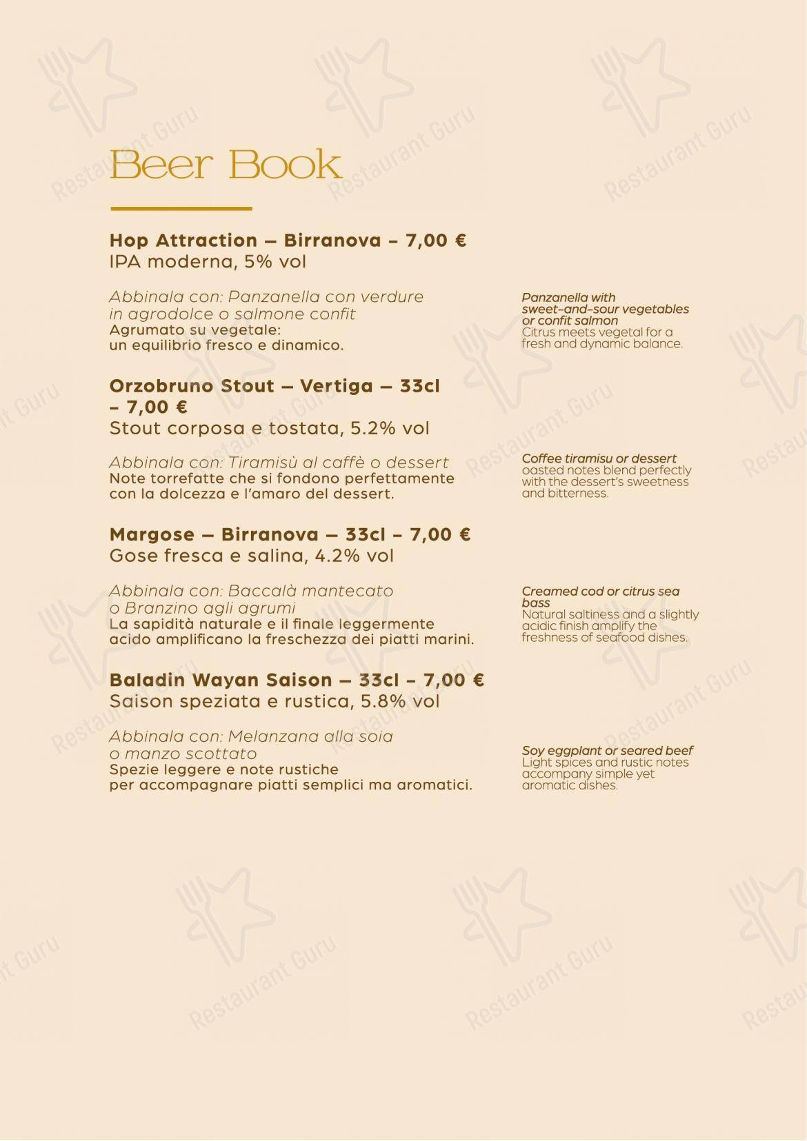 Menu per La Congrega in Modugno