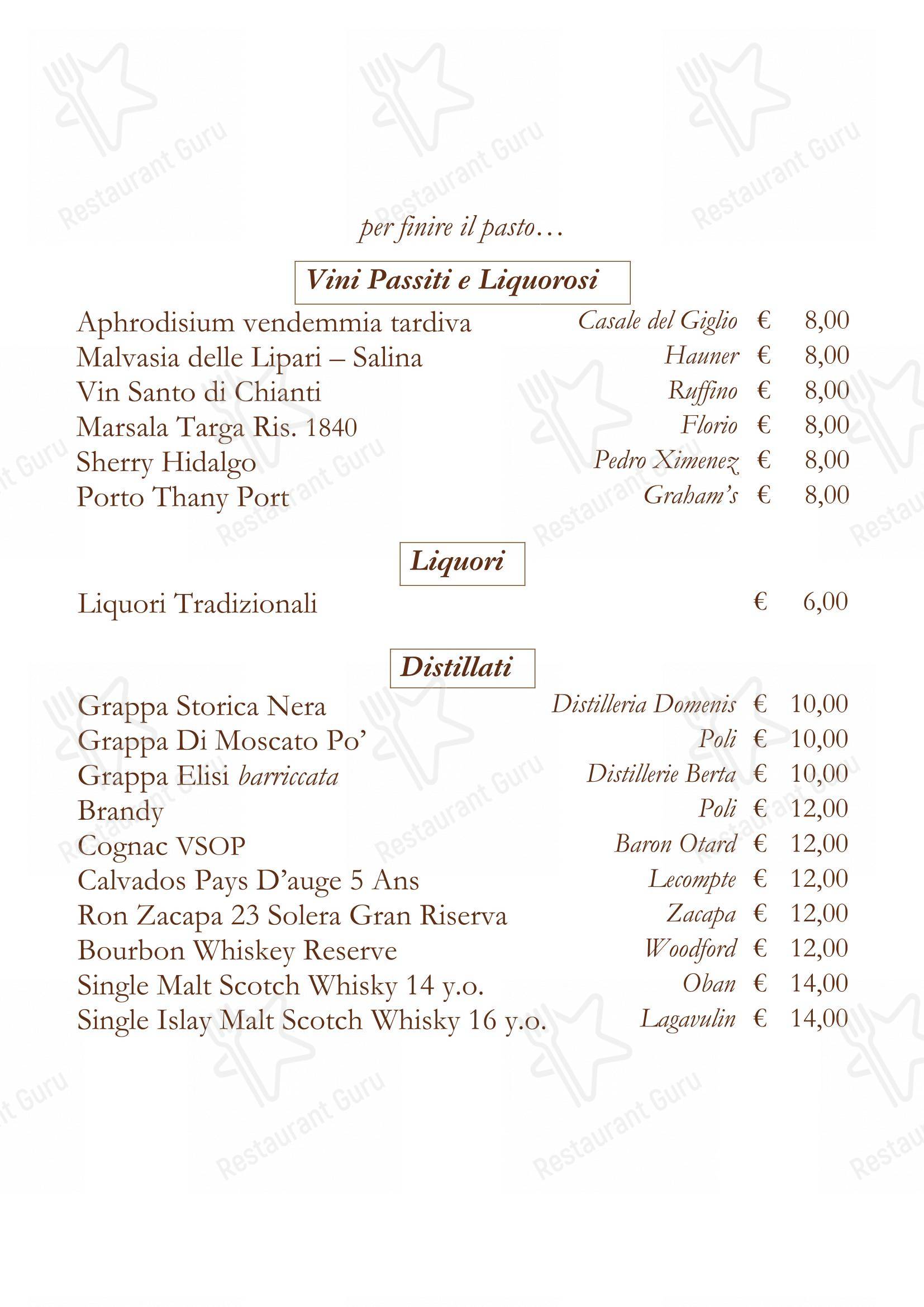 Menu di La Matriciana Dal 1870 - 菜单