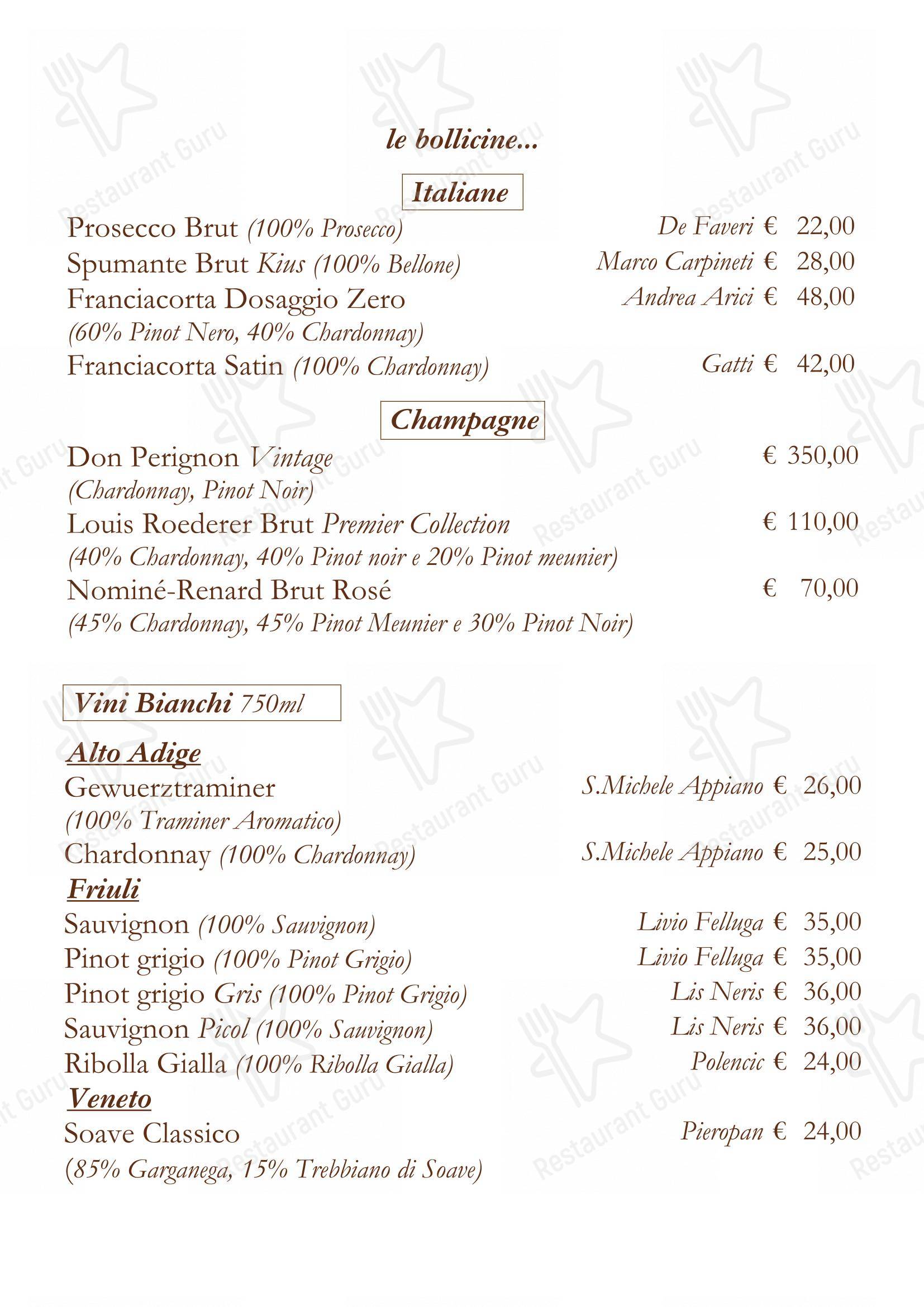 菜单 per La Matriciana Dal 1870 ristorante