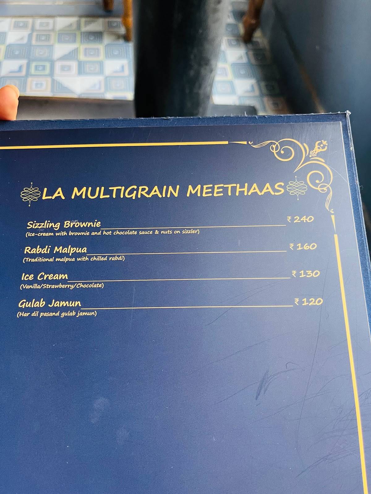 La Multigrain menu