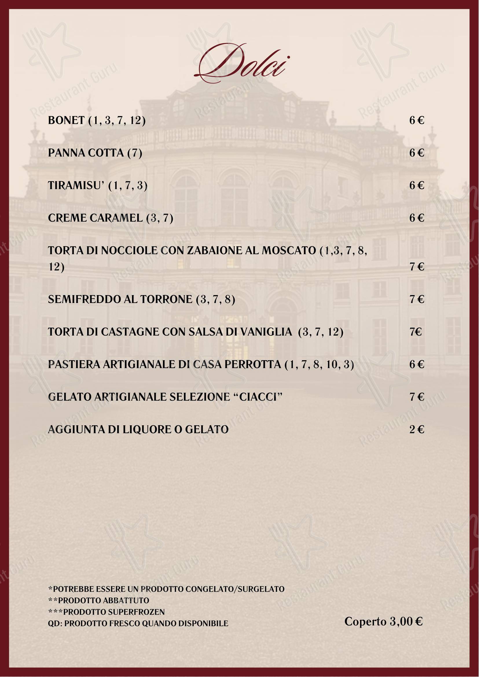 Menu di La Piola - Menu