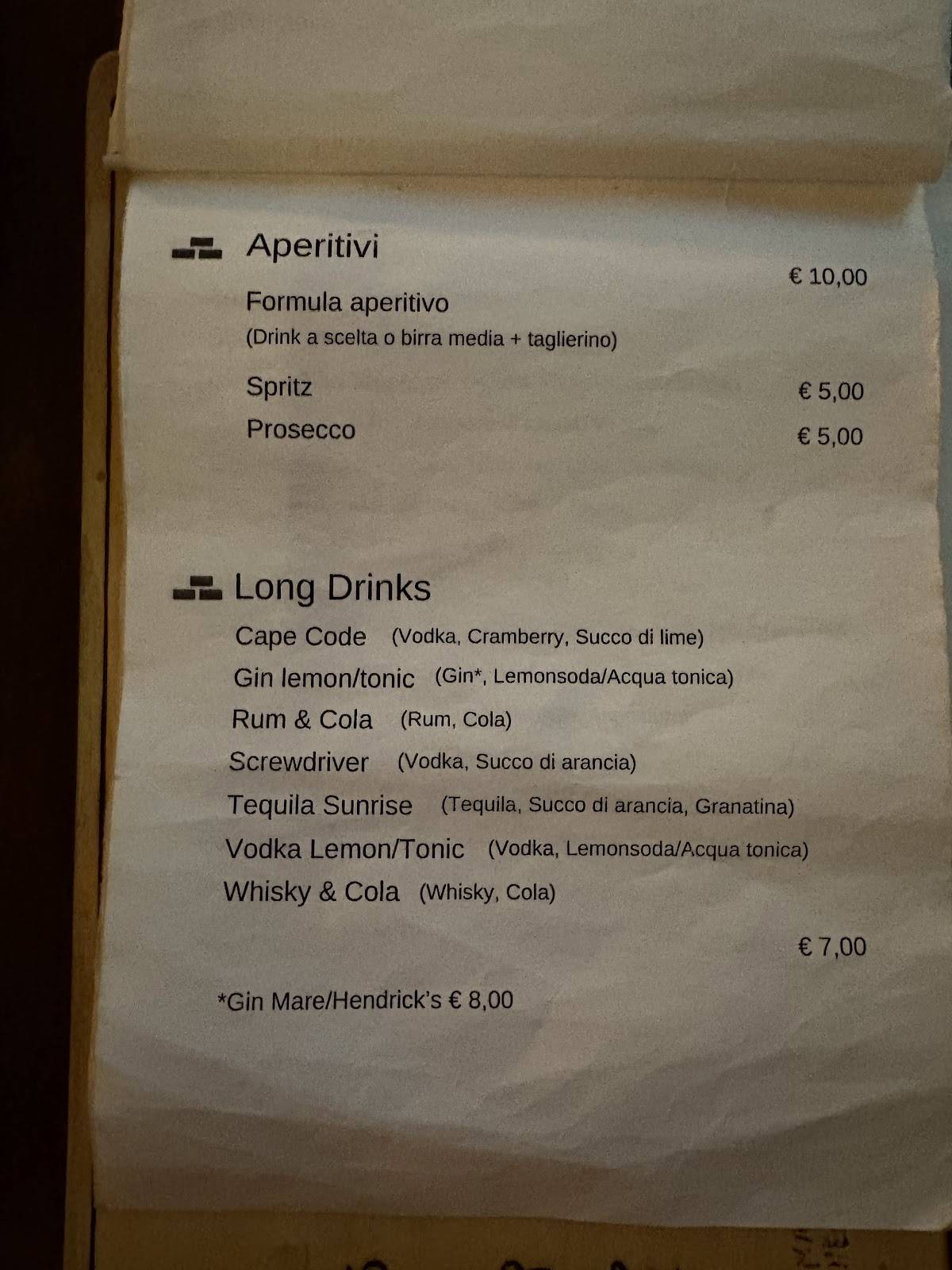 Menu di La Rocka 