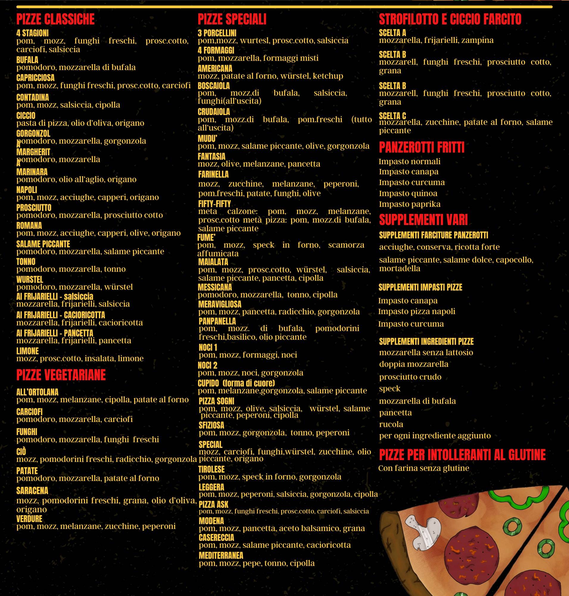 Menu da La Rustica Braceria e non solo ristorante Putignano