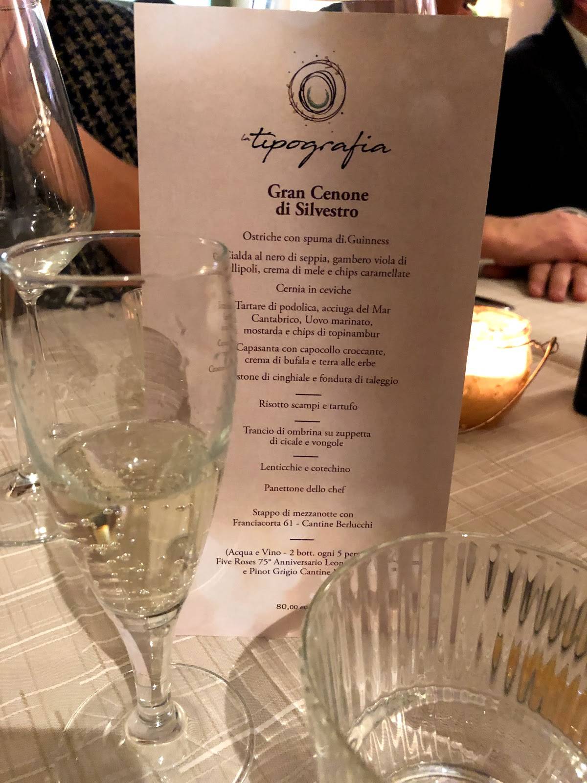 Menu di La Tipografia Lecce 
