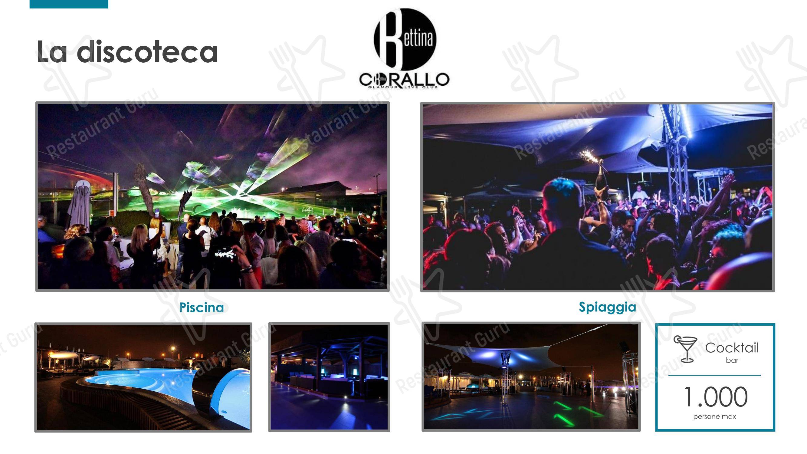 Menu per La spiaggia di Bettina in Lido di Ostia