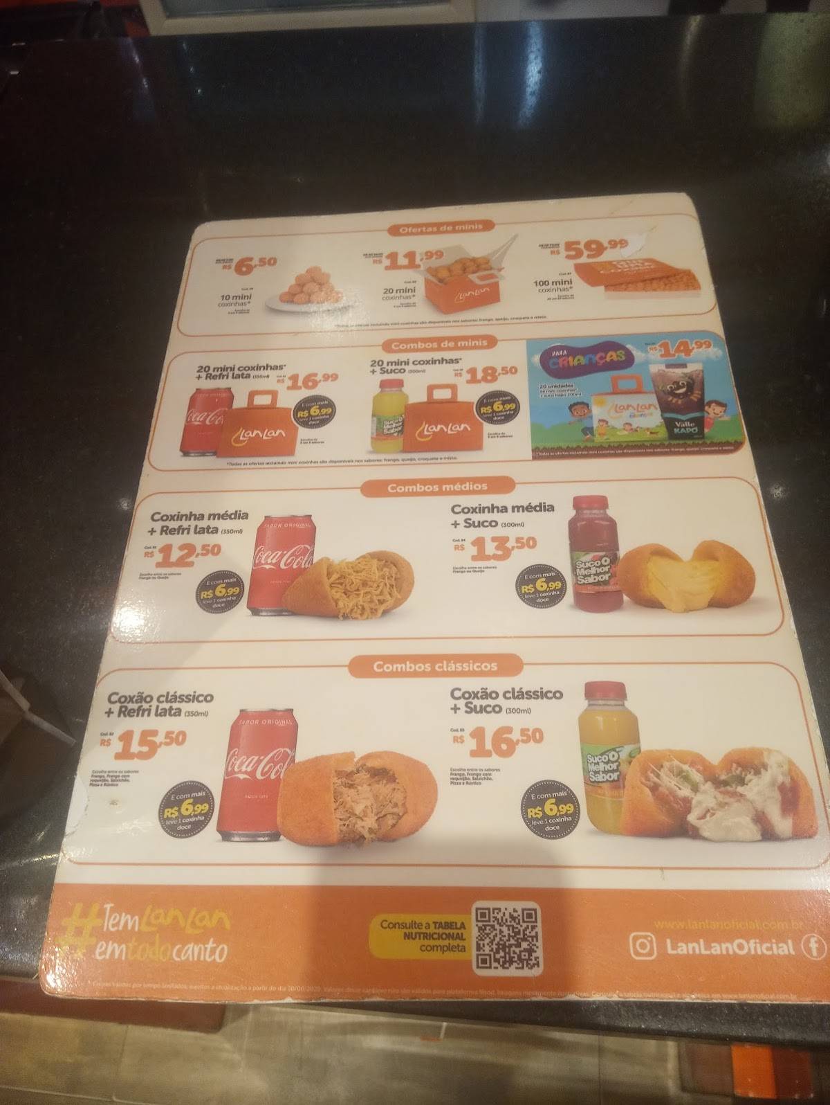 LanLan cardápio