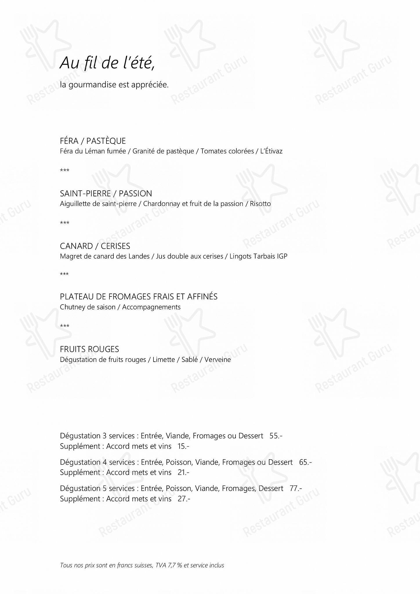 Bistro Menu per Les Escapades Gourmandes in Losanna