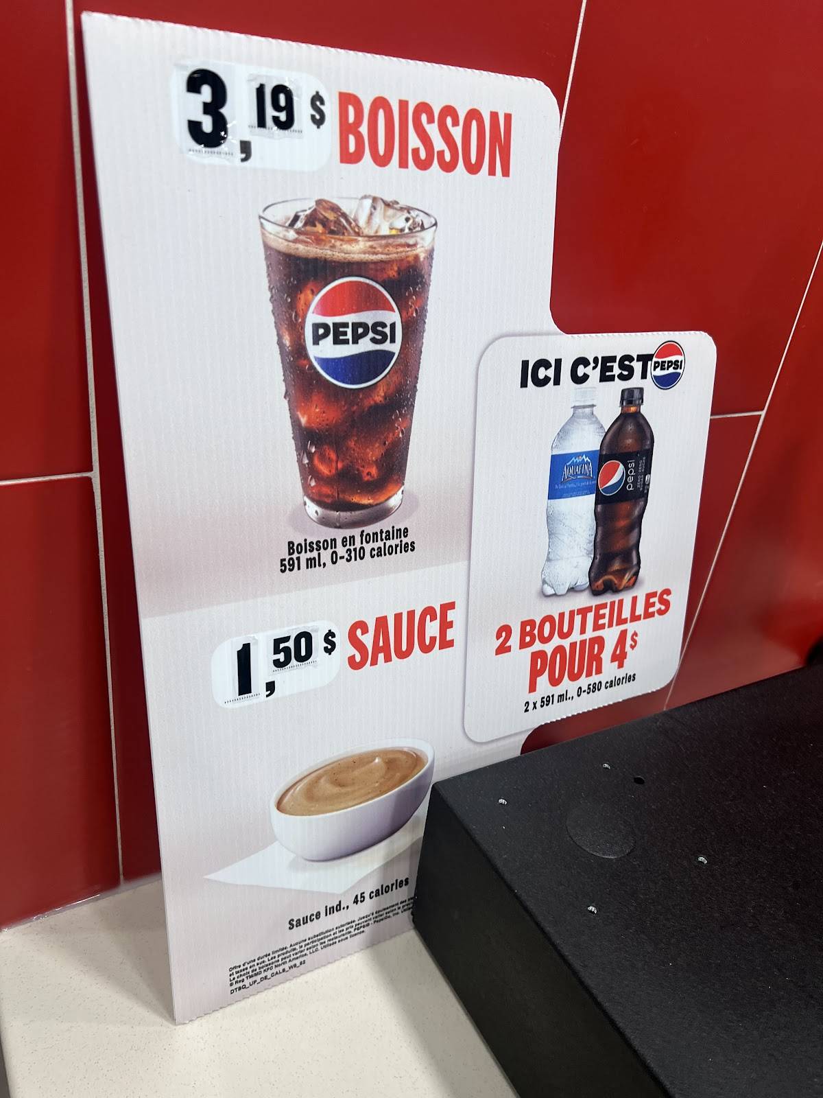 Menu de PFK