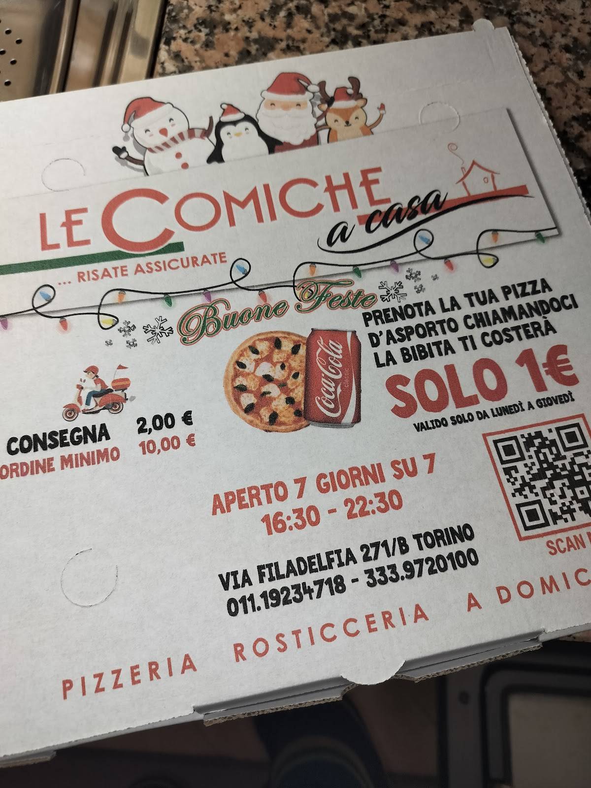Menu di Ristorante Pizzeria Le Comiche 