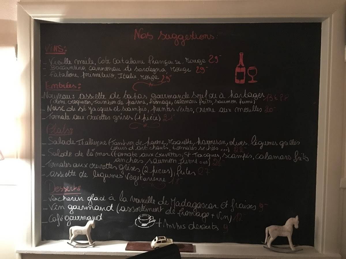 Menu de Le St Quai Toile