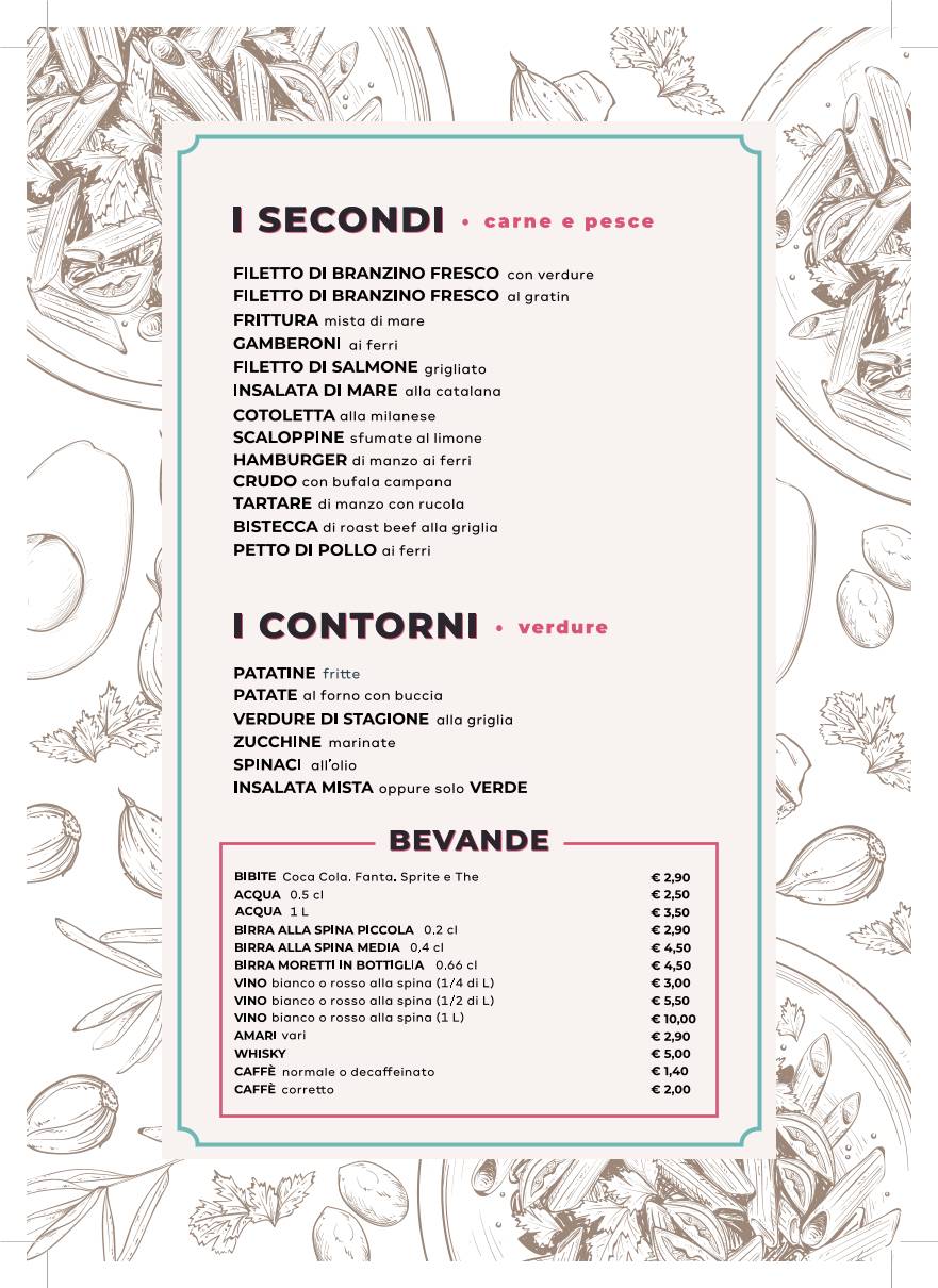 Menu di Le Tre Caravelle 