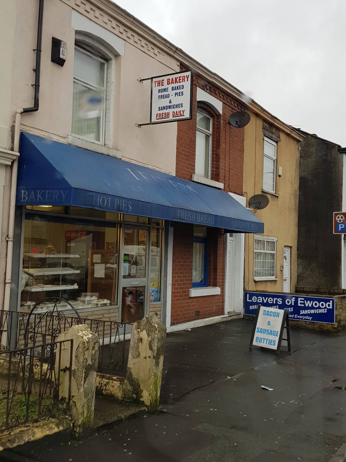Menu at Leavers Bakery, Blackburn