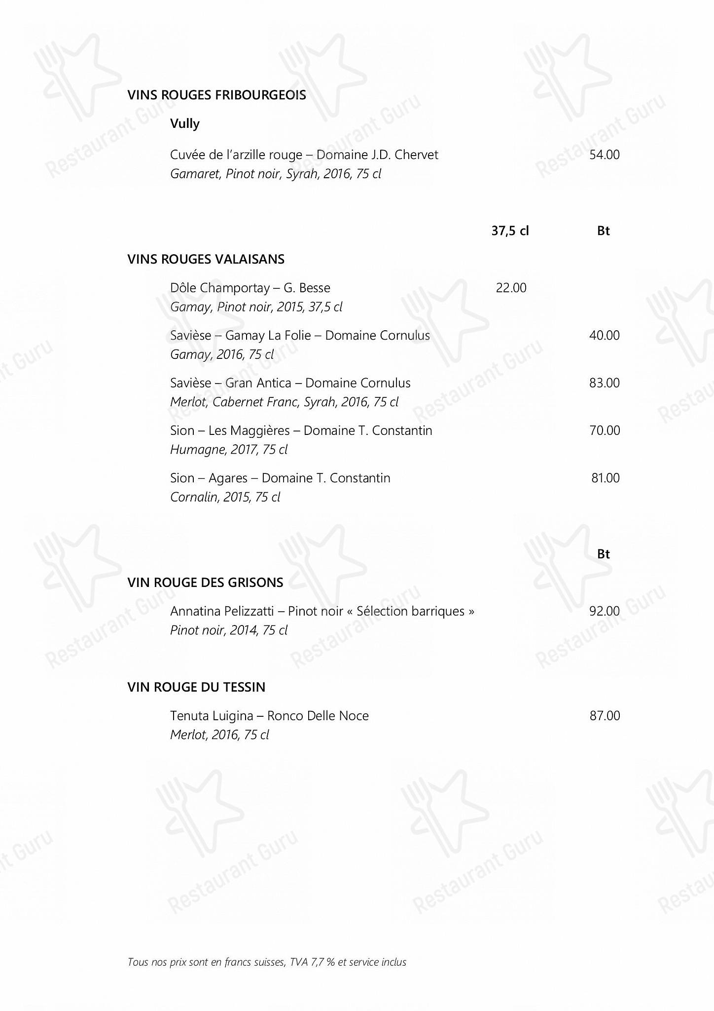 Menu di Les Escapades Gourmandes - Bistro Menu