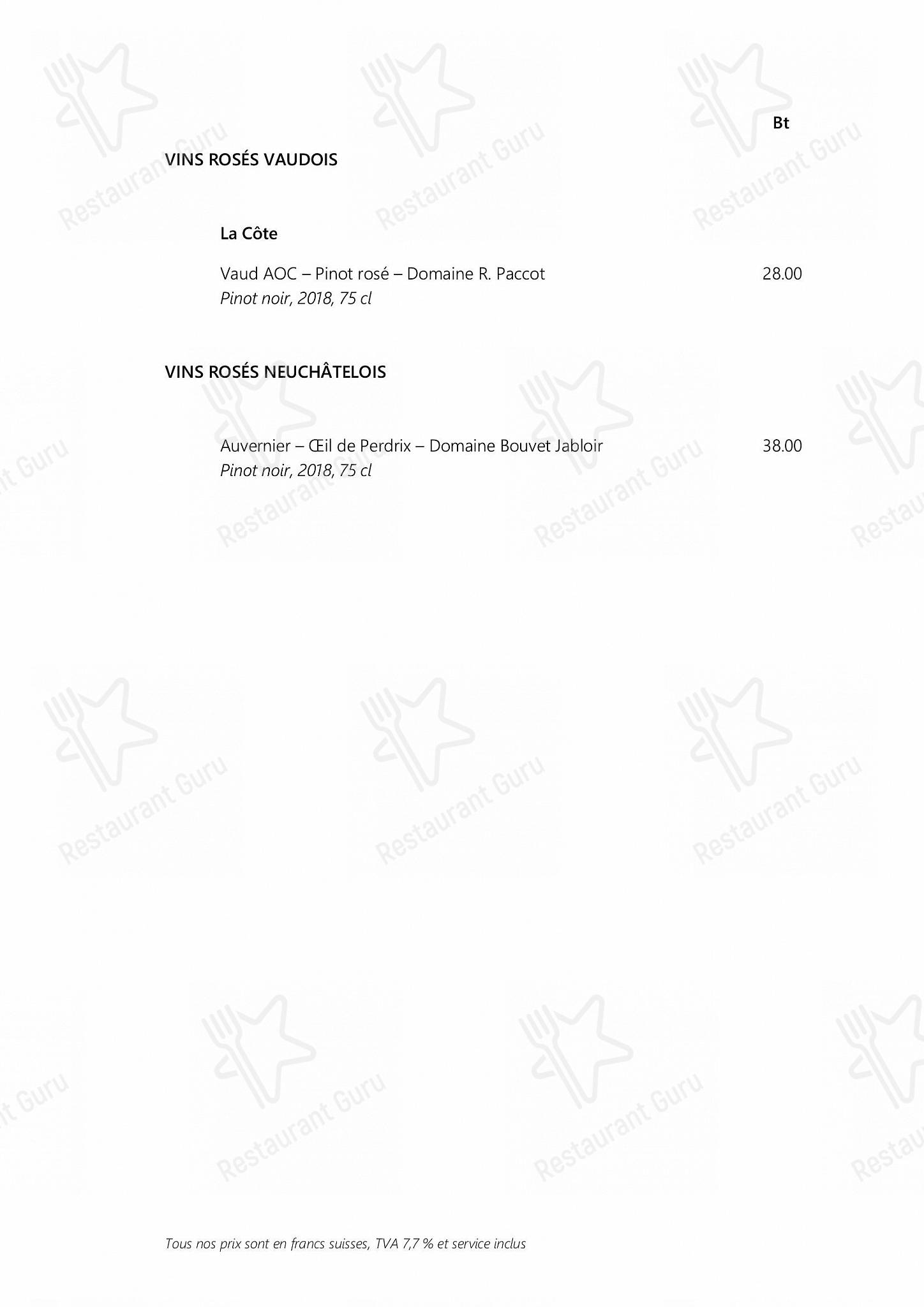 Menu di Les Escapades Gourmandes - Bistro Menu