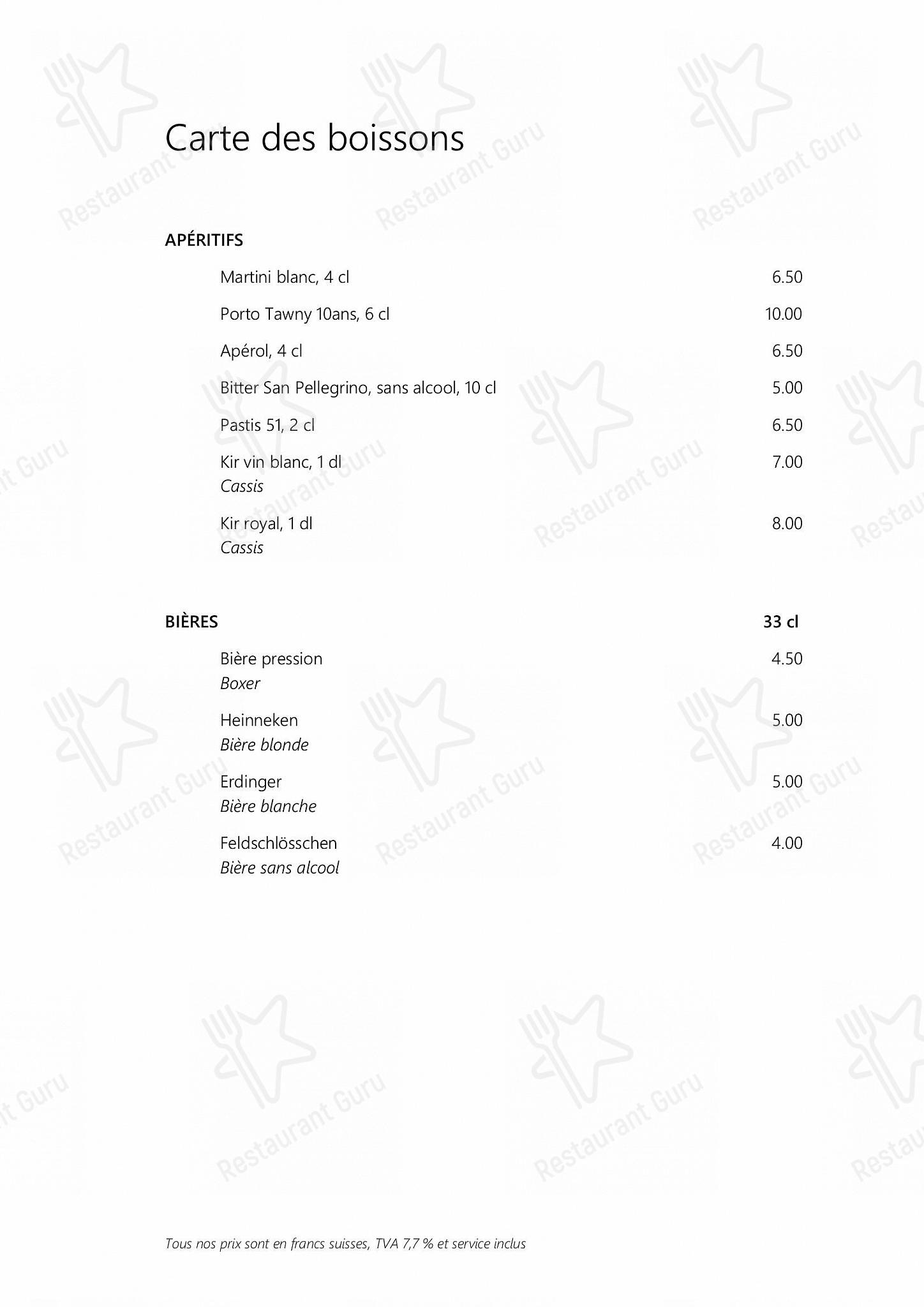 Menu di Les Escapades Gourmandes - Bistro Menu