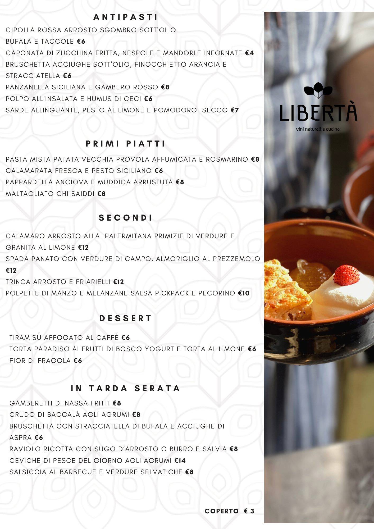 Menu di Libertà - Vini Naturali & Cucina 