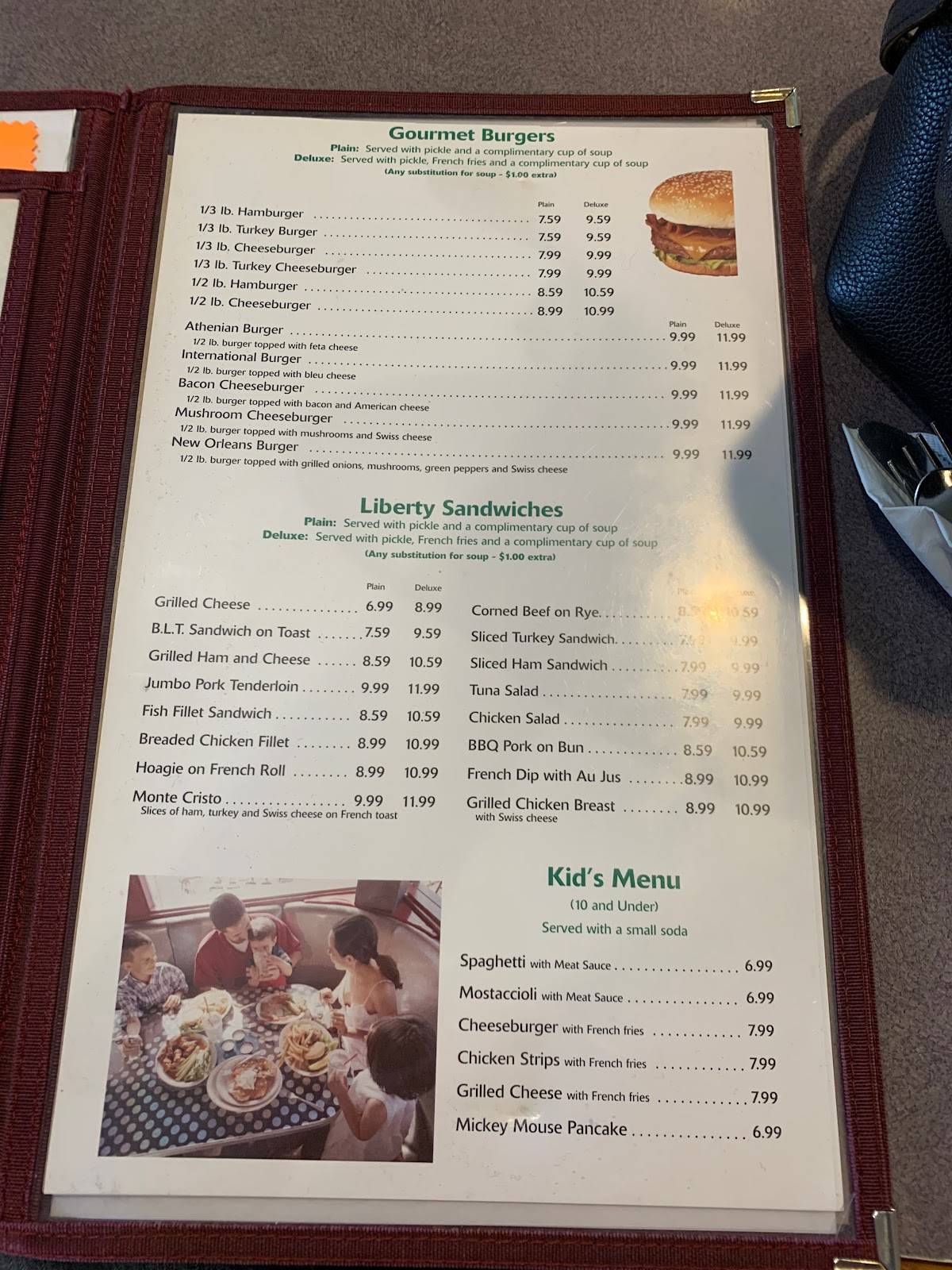 Menu at Liberty Family Restaurant, Peru