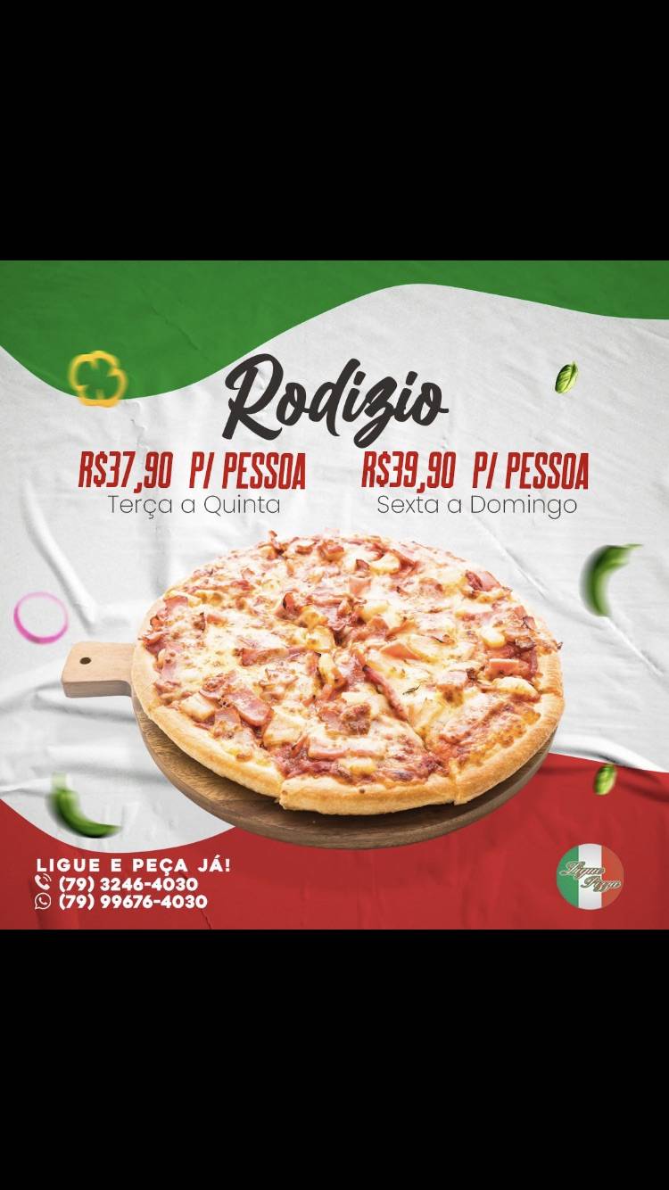 Menu em Ligue Pizza - Rodízio de Pizza em Aracaju e Delivery pizzaria ...