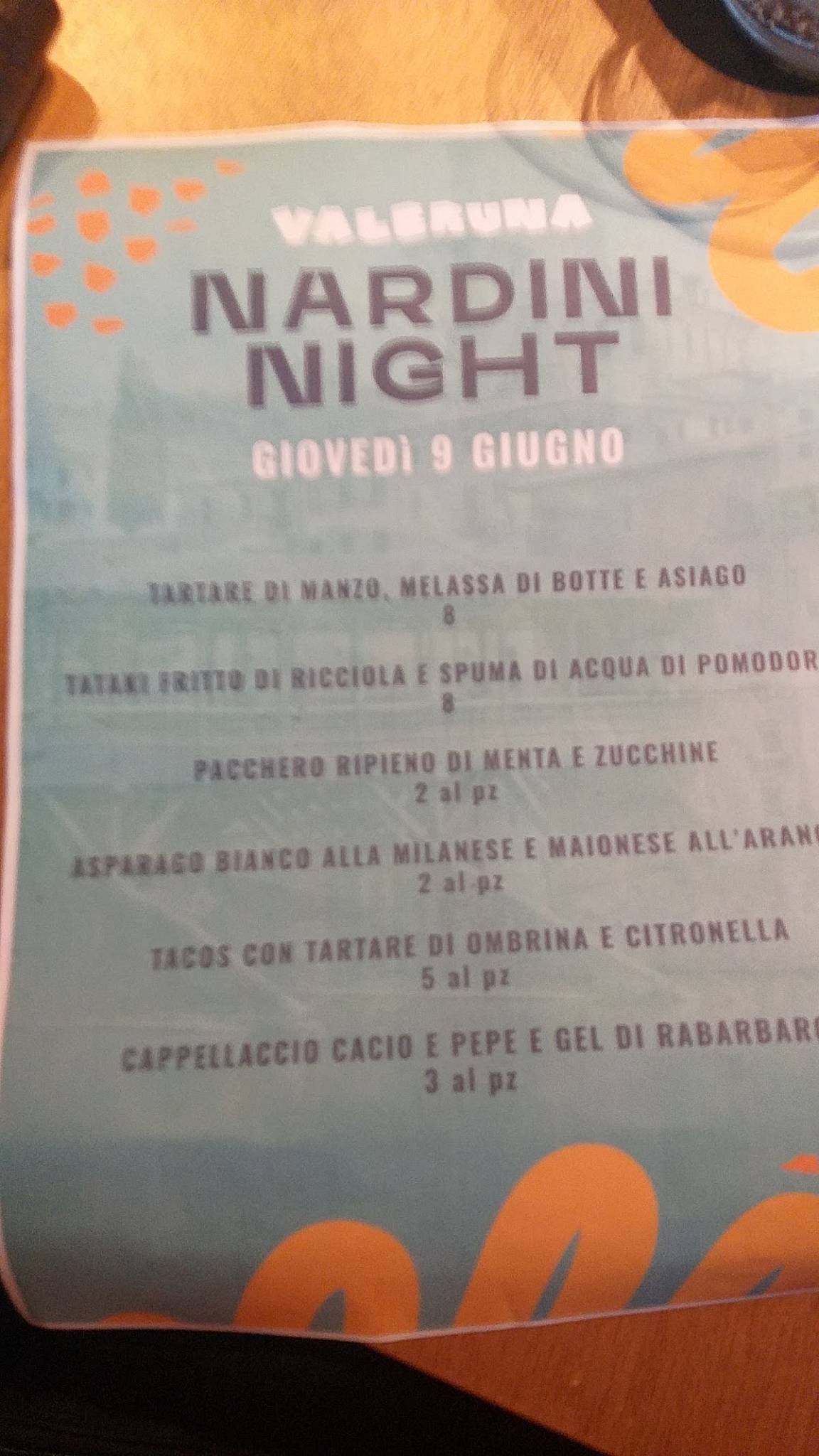 Menu di LAMAREA (ex Valbruna) 