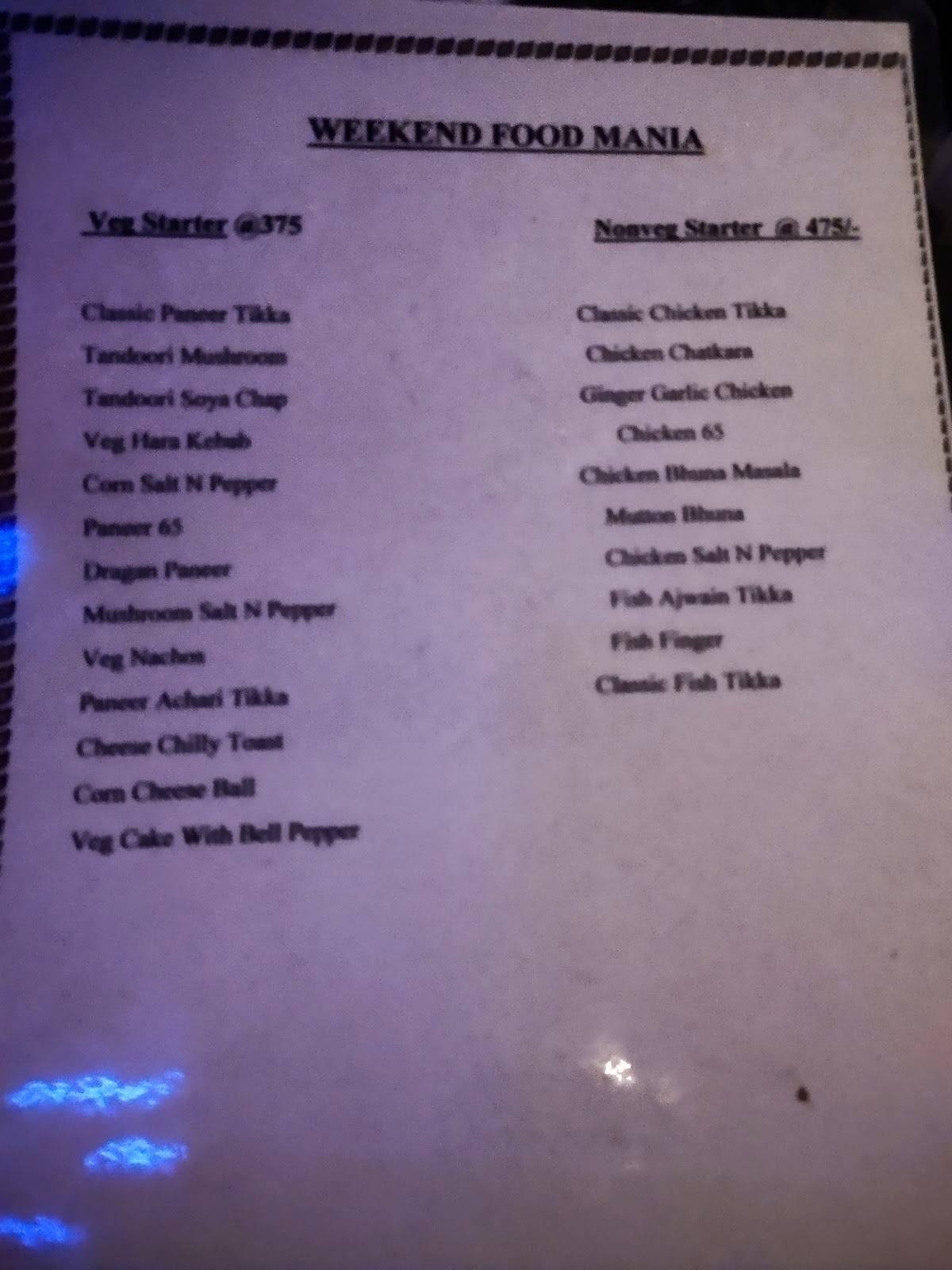 Lisztomania Club menu