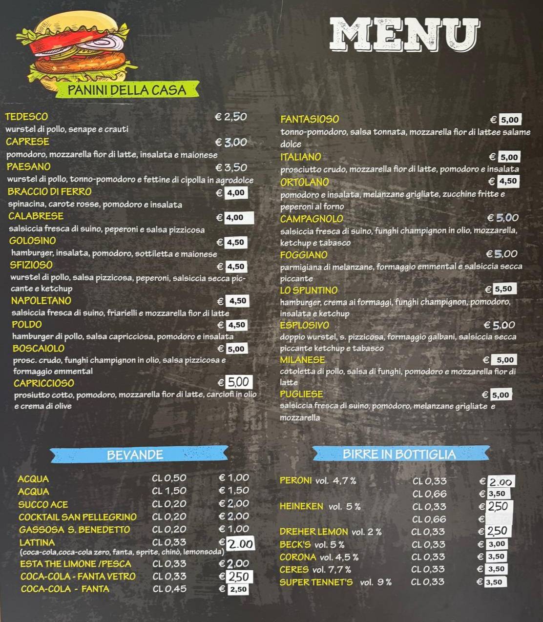 Menu di Lo Spuntino 2.0 Foggia 